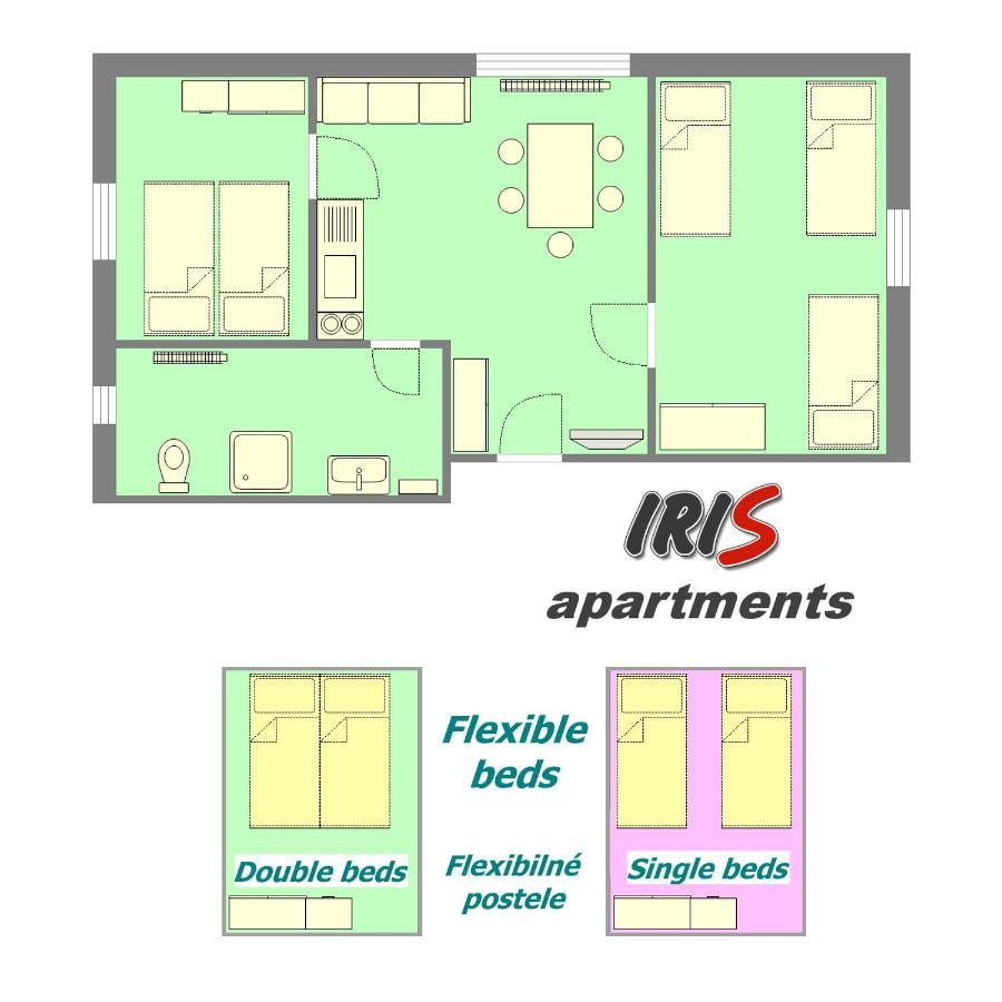 Apartments Iris Liptovský Mikuláš エクステリア 写真
